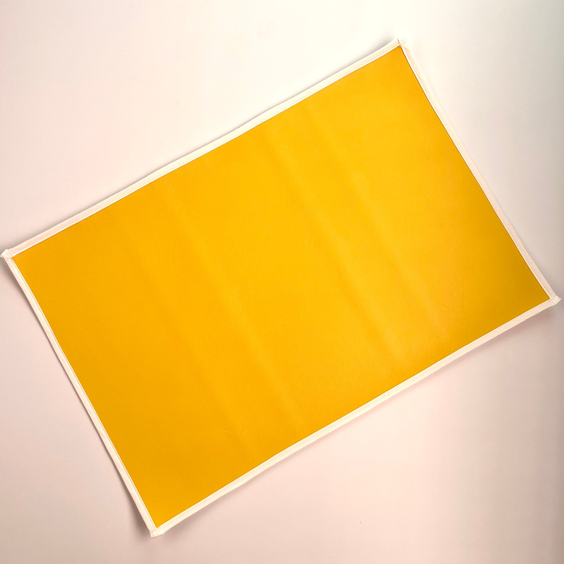 Yellow durable washable waterproof vinyl Montessori protector placemat